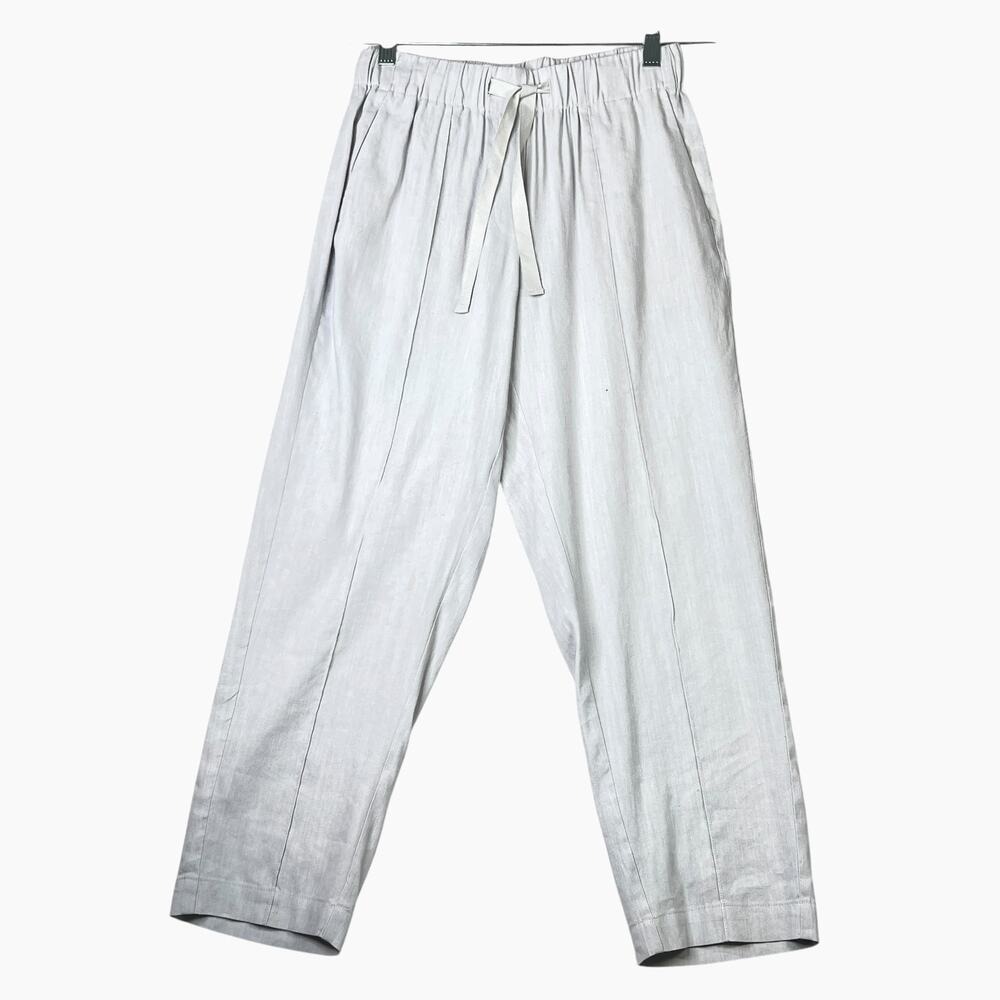 Babaton Day Pant Linen Blend Trouser Sz S Light Purple High-Waisted Straight Leg